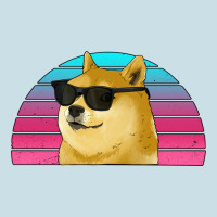 Doge Coin Bitcoin Hodl Retro Sunset Ladies Tee | Teevron
