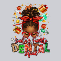 Santa's Favorite Dental Squad Afro Messy Bun Heavyweight Sweatshirt | Teevron