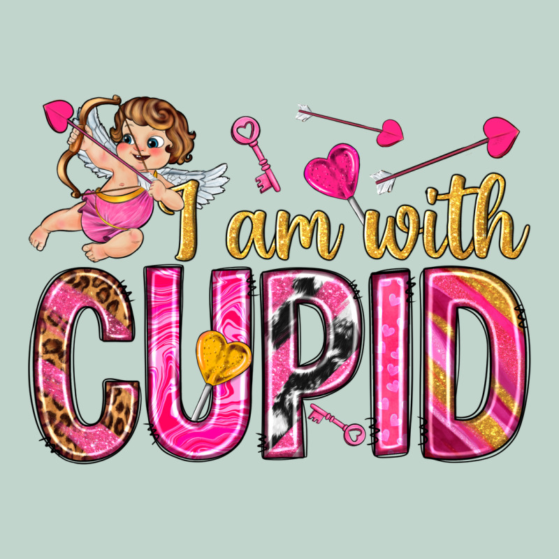 I Am With Cupid I Am With Cupid Valentine's Day Zipper Hoodie by HowdyJamesFarm | Teevron