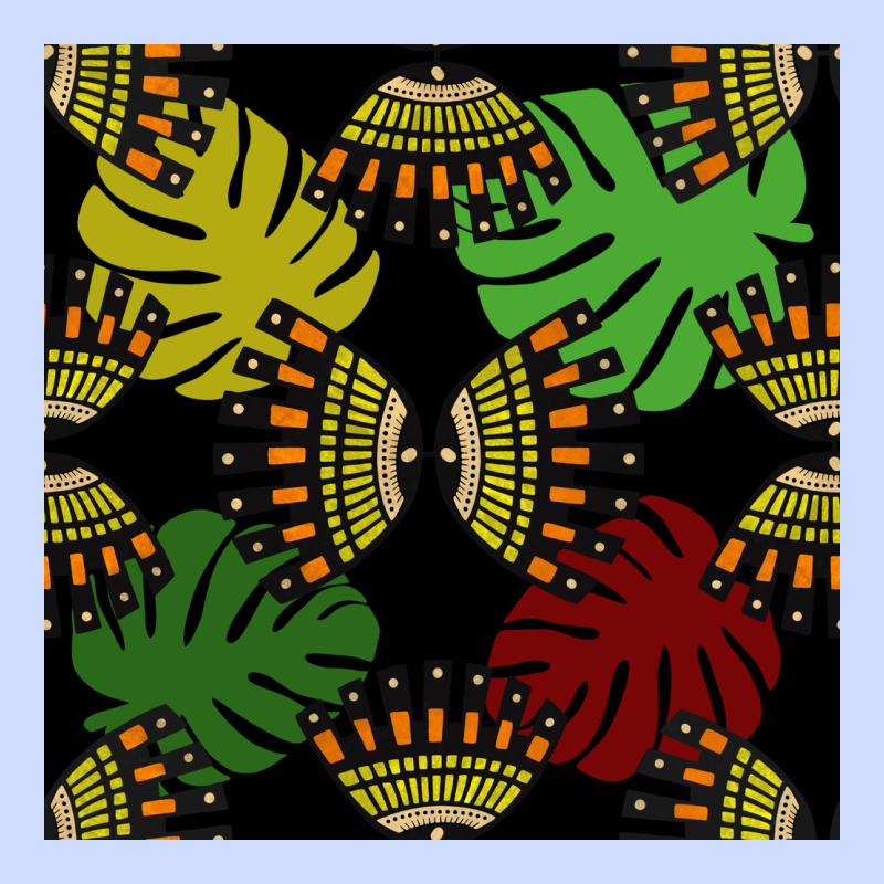 African And Leaf Seamless Pattern Urban Heavy Tee by BundleAndBundleShop | Teevron