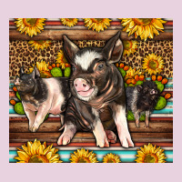 Western Cute Hampshire Pigs Ladies Tee | Teevron