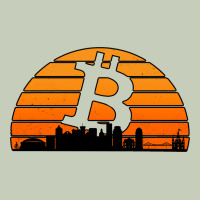Bitcoin New Orleans Retro Sunset Ladies Tee | Teevron