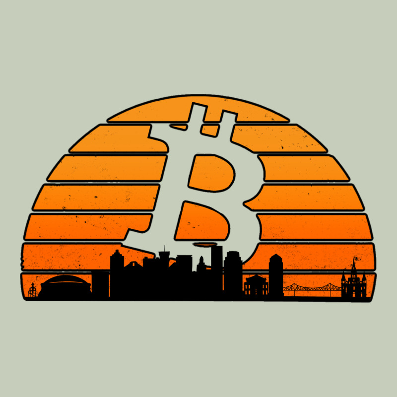 Bitcoin New Orleans Retro Sunset Ladies Tee by Jasminsmagicworld | Teevron