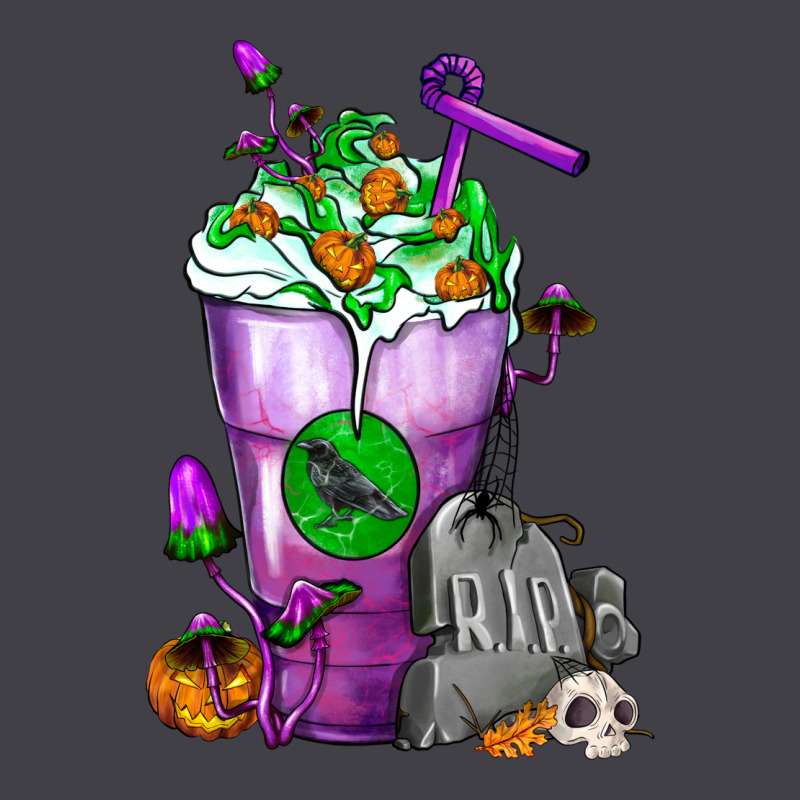 Halloween Cold Drink Frappe With Tombstone Heavyweight Hoodie by FaDigitalArtStudio | Teevron