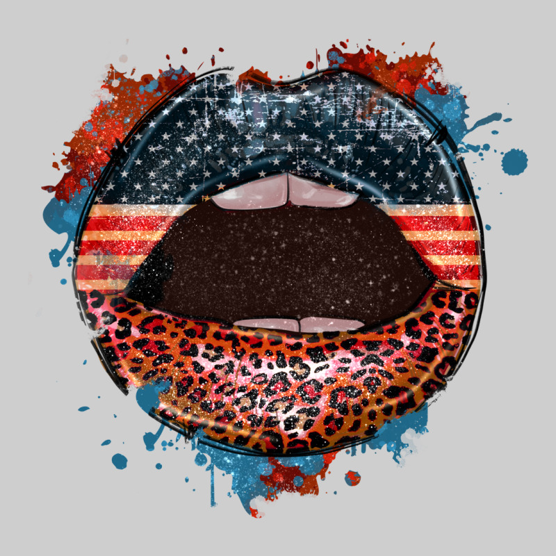 American Flag Lips 4th Of July Premium Sweatshirt by FaDigitalArtStudio | Teevron