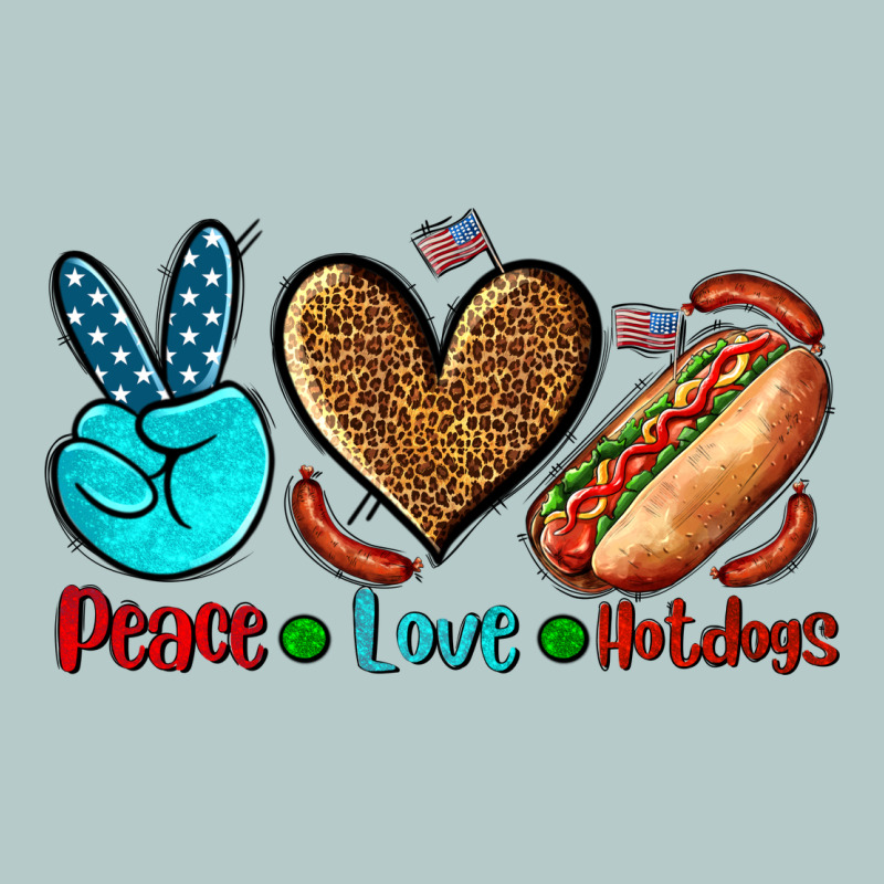 Peace Love Hotdogs Heavy Core Tee by AdoDesignShop | Teevron