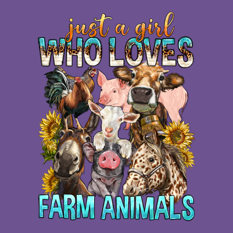 Just A Girl Who Loves Farm Animals Vintage Tee by BundleAndBundleShop | Teevron