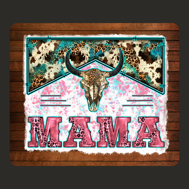 Western Bull Skull Mama Mousepad Heavy Core Tee by BarkalooDesign | Teevron