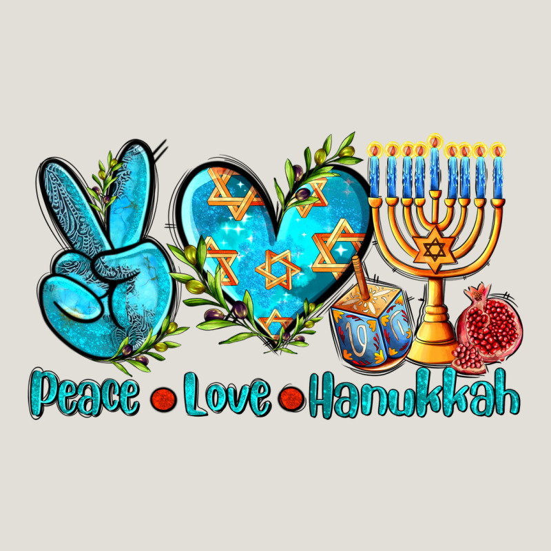 Peace Love Hanukkah Heavy Core Tee by AdoDesignShop | Teevron