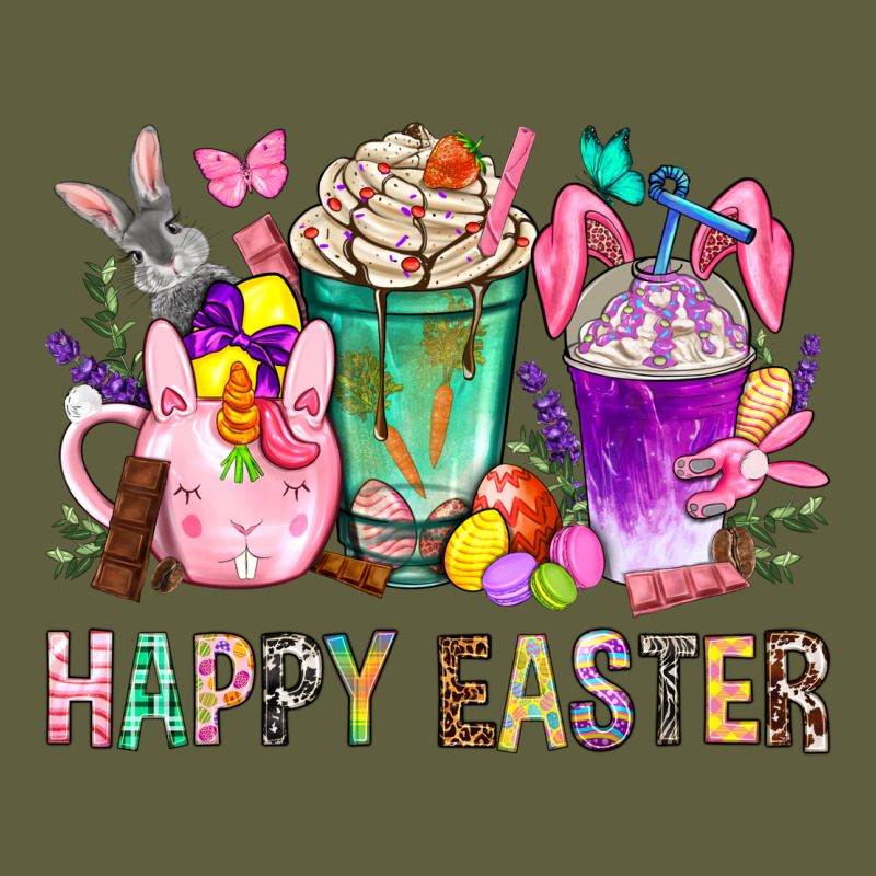 Happy Easter Coffee Cups With Bunny Vintage Tee by BundleAndBundleShop | Teevron