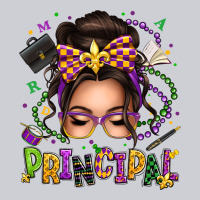 Mardi Gras Principal Caucasian Messy Bun Heavyweight Sweatshirt | Teevron