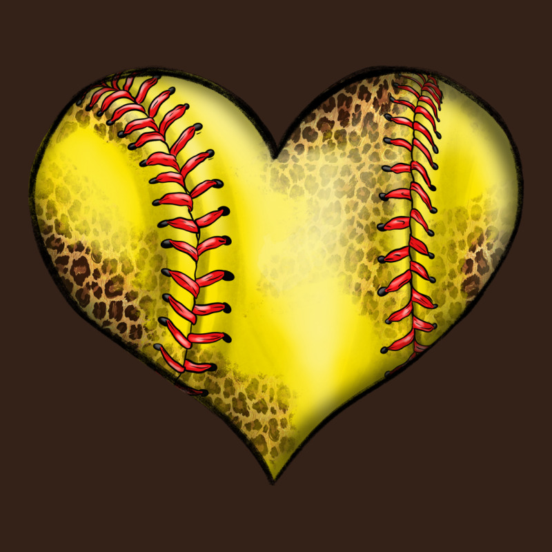 Softball Heart Heavy Core Tee by LillyAllenDesigns | Teevron
