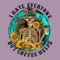 I Hate Everyone But Coffee Helps Heavyweight Hoodie | Teevron