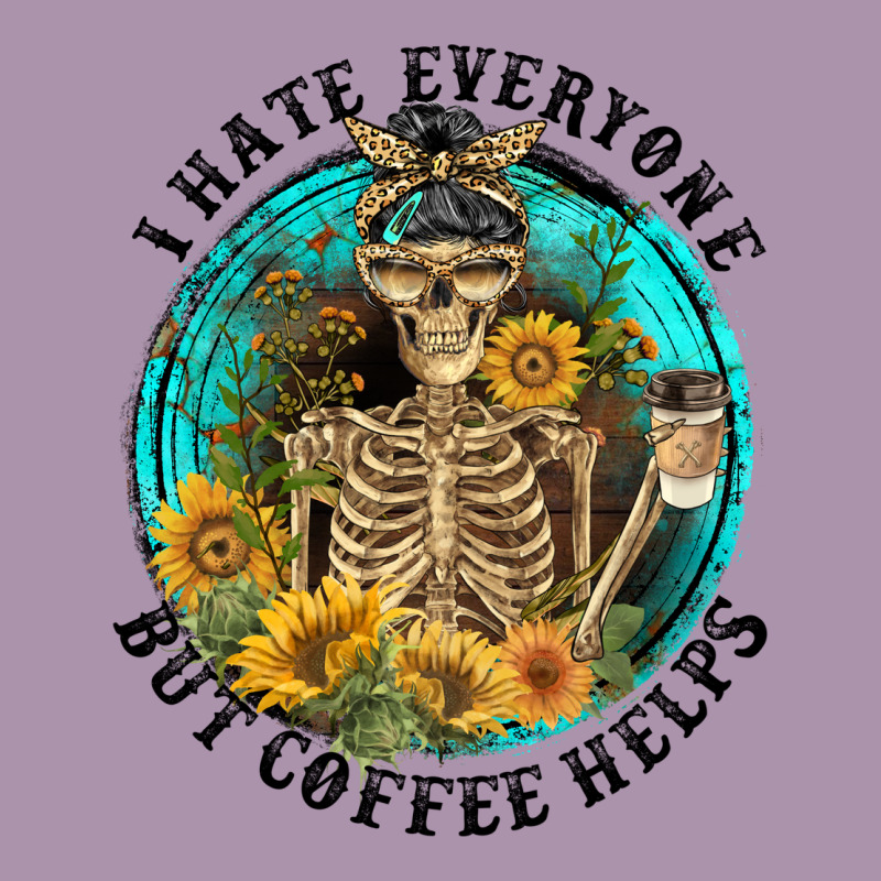 I Hate Everyone But Coffee Helps Heavyweight Hoodie by FaDigitalArtStudio | Teevron