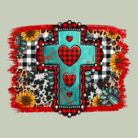 Christmas Cross With Background Ladies Tee | Teevron