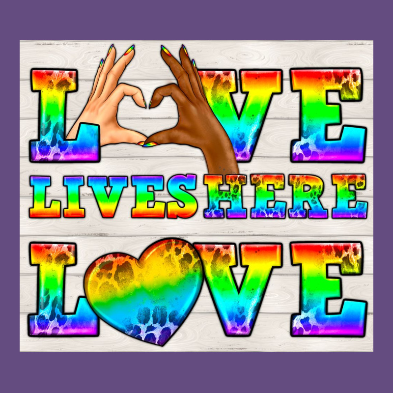 Western Lgbtq+ Love Lives Here Tumbler Vintage Hoodie by BundleAndBundleShop | Teevron