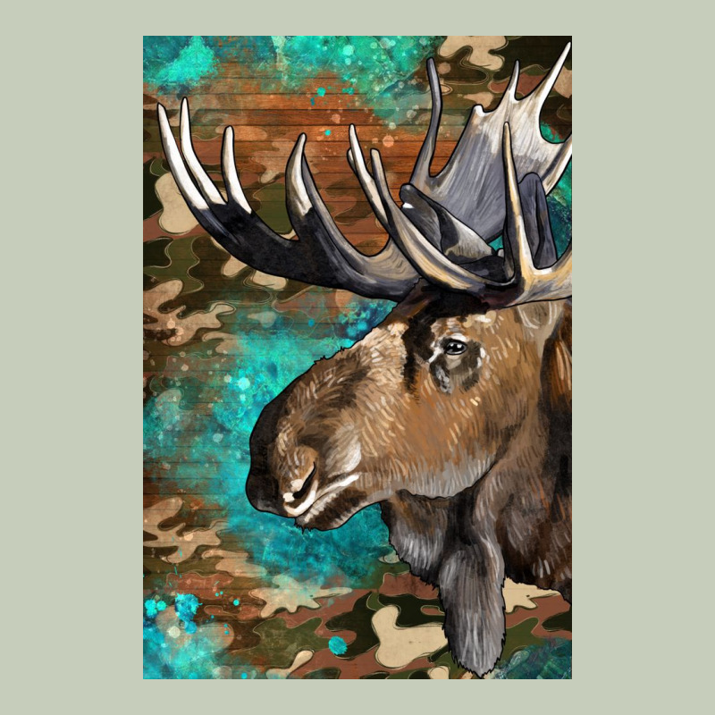 Western Camo Moose Ladies Tee by LillyAllenDesigns | Teevron