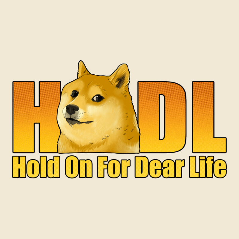 Hodl Hold On For Dear Life Dogecoin Ladies Tee by Jasminsmagicworld | Teevron