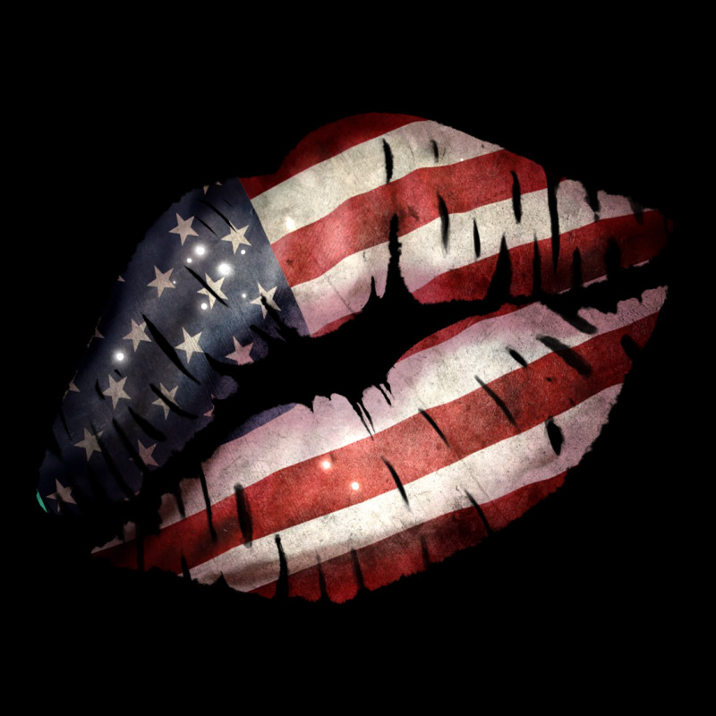 American Flag Lips Long Sleeve Tee by Bettercallsaul | Teevron