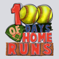100 Days Of Home Runs Softball Zipper Hoodie | Teevron