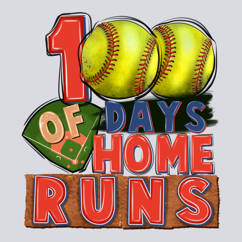 100 Days Of Home Runs Softball Zipper Hoodie by CowGirlArtShop | Teevron
