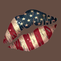 Vintage American Flag Lips Long Sleeve Tee | Teevron