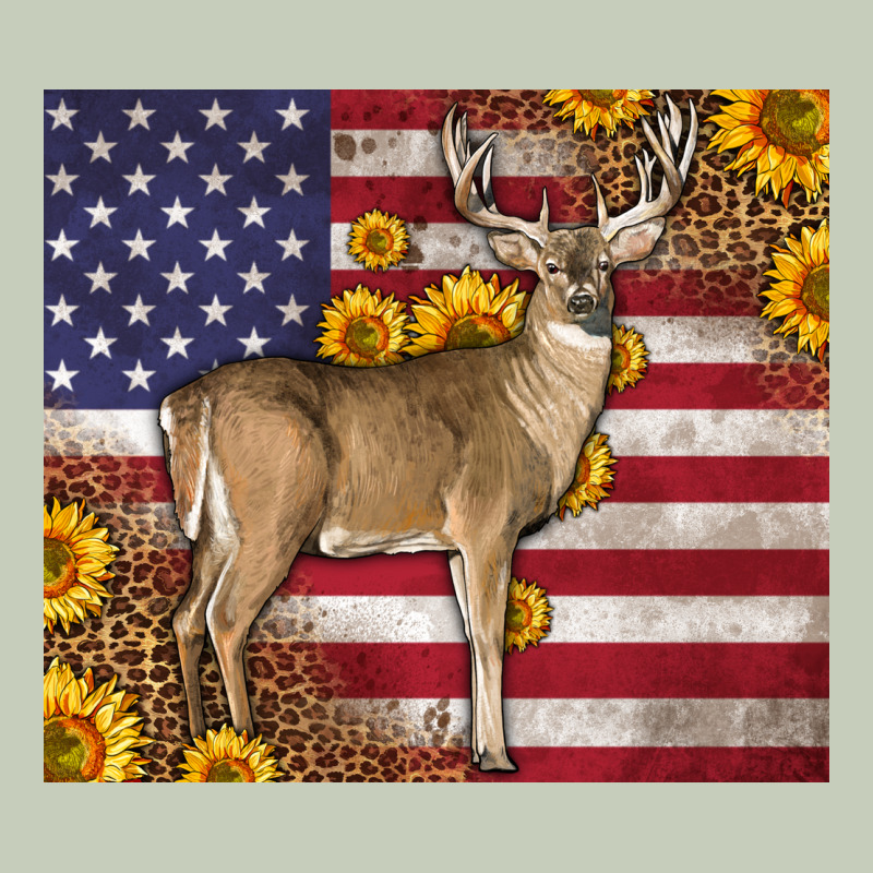 Western American Flag And Deer Ladies Tee by LillyAllenDesigns | Teevron