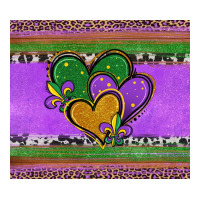 mardi gras hearts and fleur de lis | Teevron