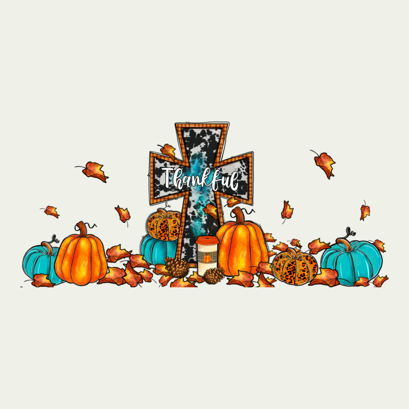 Thankful Cross Pumpkin Urban Heavy Tee by JahusDesignShop | Teevron