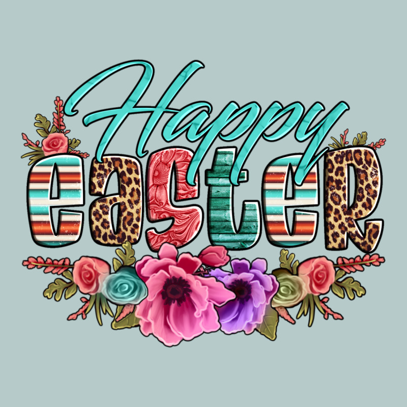 Happy Easter Western Floral Serape Leopard Heavy Core Tee by Jasminsmagicworld | Teevron
