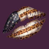 Vintage American Flag With Leopard Pattern Long Sleeve Tee | Teevron