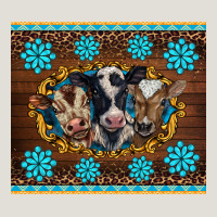 Western Baby Cow Turquoise Gemstones  Leopards Heavy Core Tee | Teevron