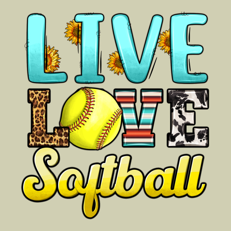 Live Love Softball Heavy Core Tee by LillyAllenDesigns | Teevron