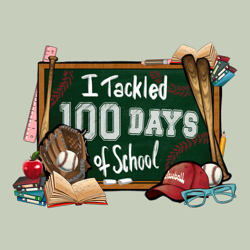 I Tacked 100 Days School Baseball Ladies Tee by NancyCooperArtShop | Teevron