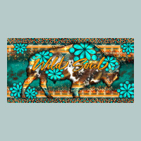 Western  Bison Wild Soul Turquoise's Gemstones  License Plate Template Heavy Core Tee | Teevron
