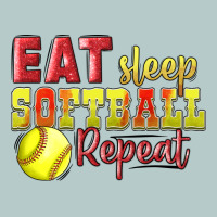 Eat Sleep Softball Repeat Heavy Core Tee | Teevron