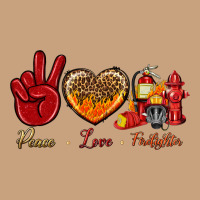 Peace Love Firefighter Vintage Tee | Teevron