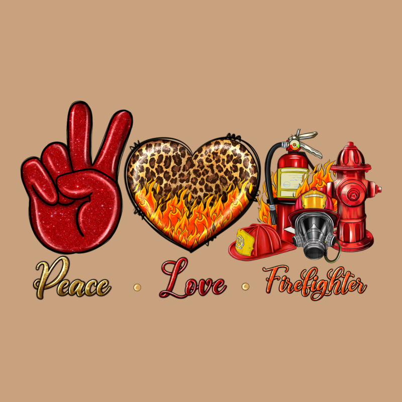 Peace Love Firefighter Vintage Tee by BundleAndBundleShop | Teevron