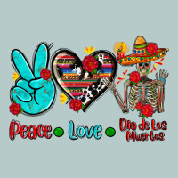 Peace Love Dia De Los Muertos Heavy Core Tee | Teevron