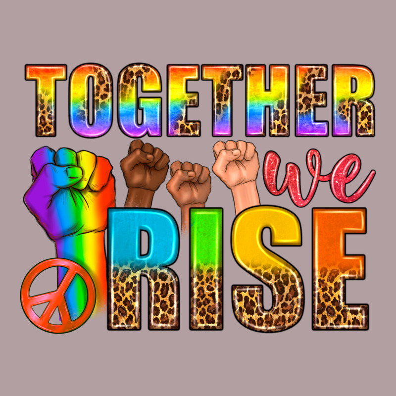Western Lgbtq+ Together We Rise Vintage Hoodie by BundleAndBundleShop | Teevron