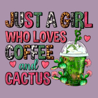 Just A Girl Who Loves Coffee And Cactus Frappe Heavyweight Hoodie | Teevron