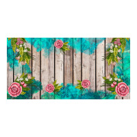western floral  license plate template | Teevron