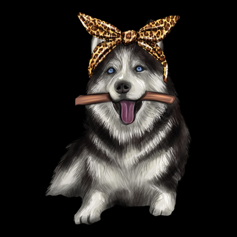 Alaskan Husky With Bandeau Heavyweight Sweatshirt by texasbilliewilder | Teevron