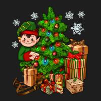 Christmas Elf With Gift Classic Tee | Teevron