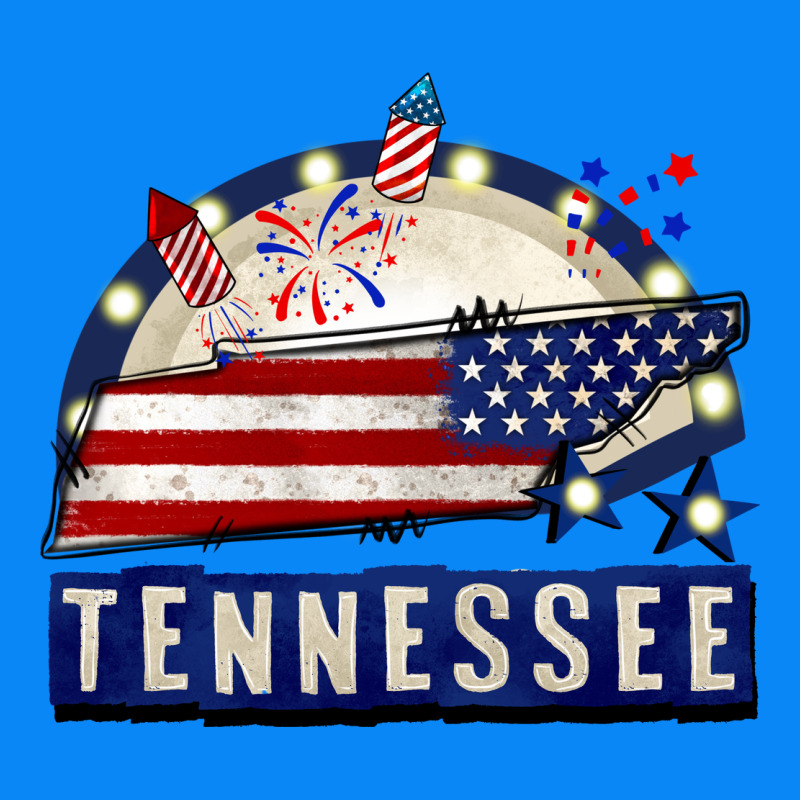 Tennessee 4th Of July Zipper Hoodie by CowGirlArtShop | Teevron