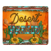 western desert darlin sunset serape leopard sunflowers mousepad | Teevron