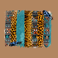 Aztec Leopard Glitter Brushstrokes Long Sleeve Tee | Teevron
