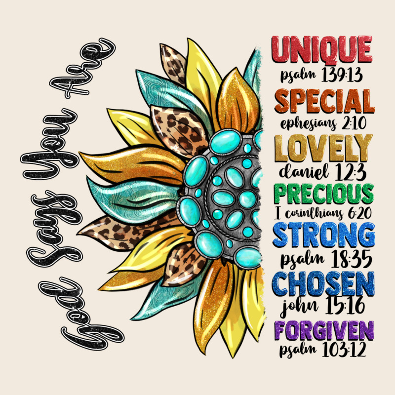 God Says You Are Unique Zipper Hoodie by CowGirlArtShop | Teevron