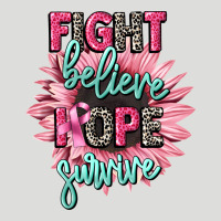 Fight Believe Hope Survive Cancer Awareness Zipper Hoodie | Teevron