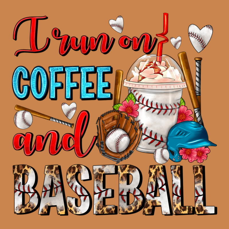 I Run On Coffee And Baseball Frappe Heavyweight Hoodie by FaDigitalArtStudio | Teevron